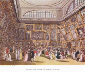 The Exhibition Room, Somerset House, engraved by John Hill